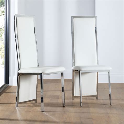 leather and chrome dining chairs|Chrome leather dining chairs